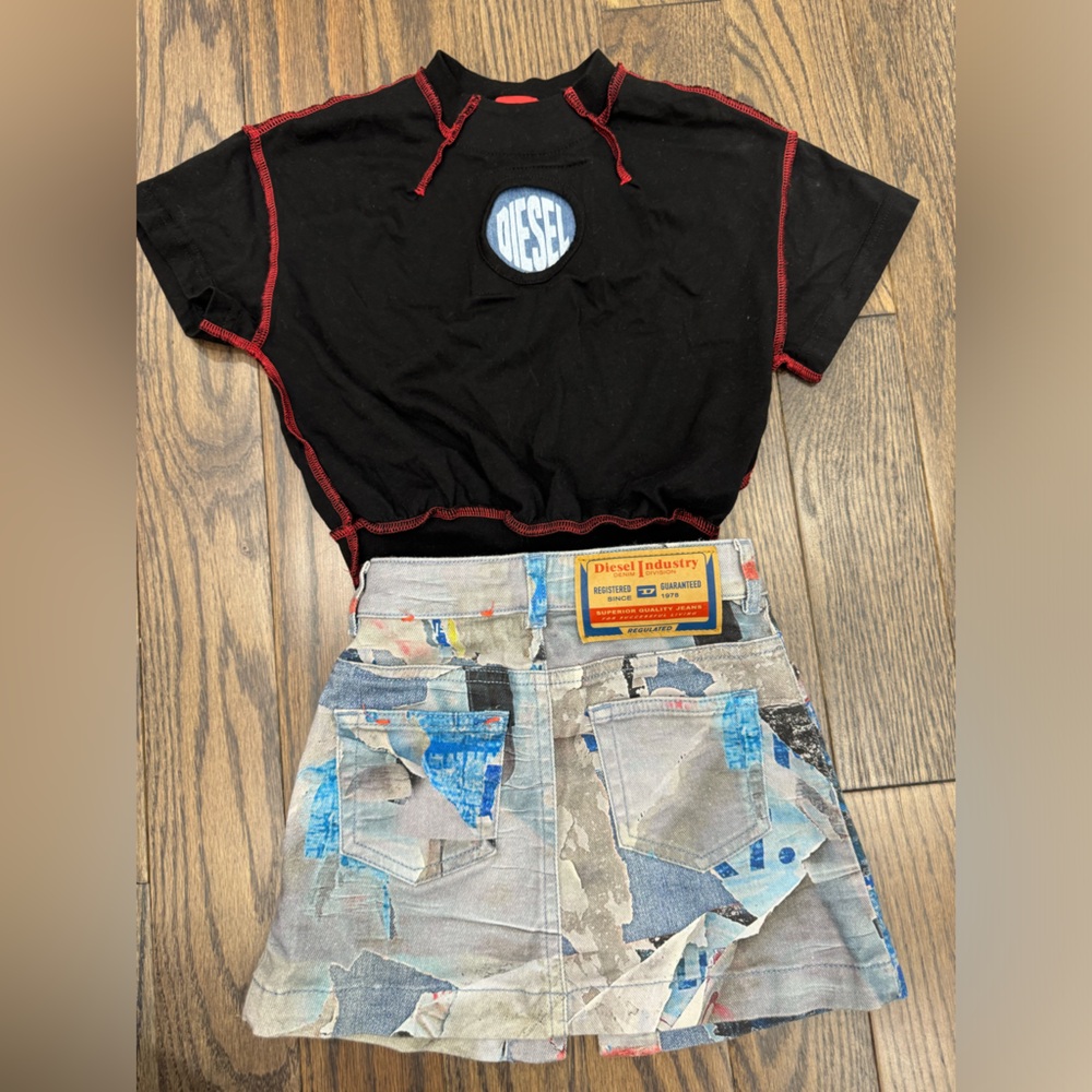 Diesel Kids Matching Set - Black and Blue
